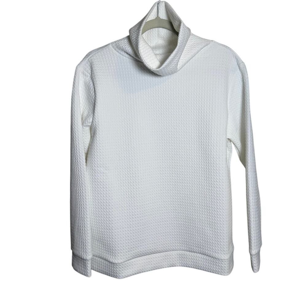 Tuckernuck Duffield Lane White Pullover Sweatshirt Women's Sz. L